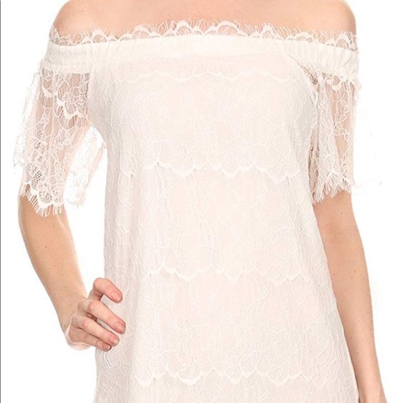 Ontwelfth White Lace Dress - Picture 3 of 3